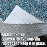 Aperturee - Aperturee Natural Blue Gravel Pattern Fabric Floor Backdrop